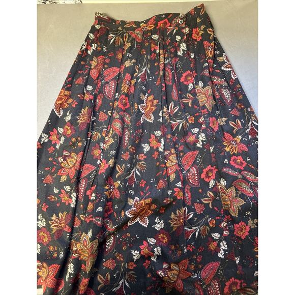 Orvis Women's Floral Maxi Skirt Vintage Size 10 Wrap Style Cottagecore Prairie - Picture 2 of 7